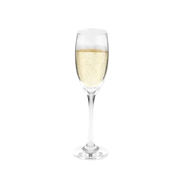 Kit Taça de Vidro para Champagne 190 ml em Caixa Preta e Espaço para Garrafa