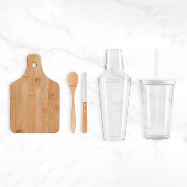 Kit para Caipirinha e Drink com Coqueteleira - 5 Pçs