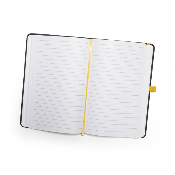 Caderno A5 em Couro Sintético com Páginas Pautadas - 140 x 210 mm