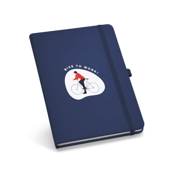 Caderno B6 em Couro Sintético com Páginas Lisas - 120 x 170 mm