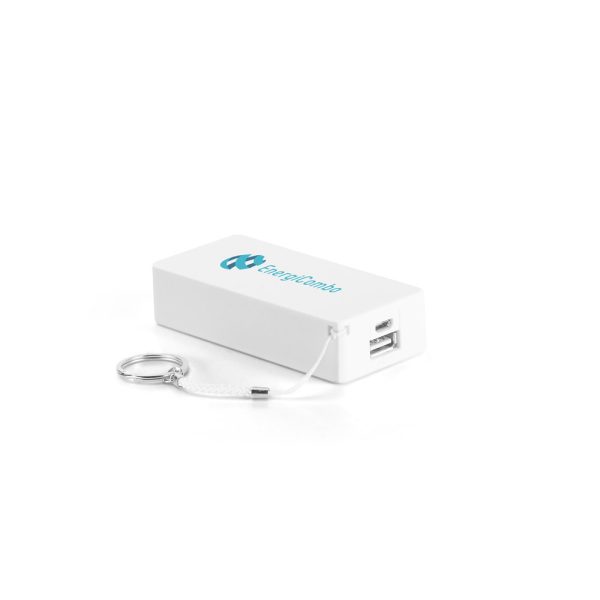 Carregador Bateria Portátil em ABS e Bateria em Lítio 4.000 mAh