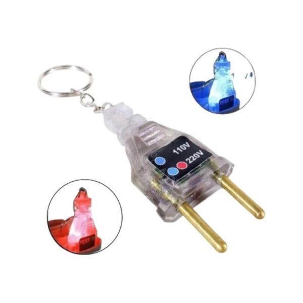 Chaveiro Teste de Tomada - Voltagem 110v ou 220v