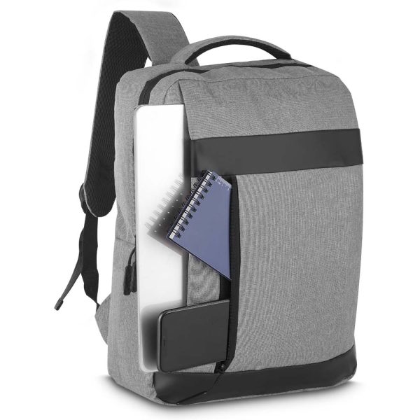 Mochila para Notebook em Poliéster 600D com Conector USB - 15 Litros