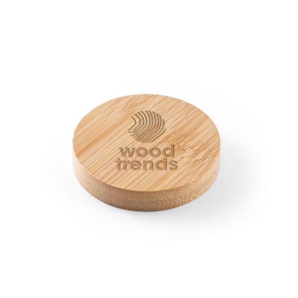 Porta Copos em Bambu com Abridor e Imã para Geladeira