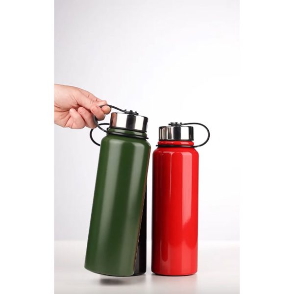 Garrafa Térmica em Aço Inox com Parede Dupla - 1 Litro