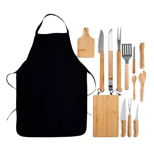 Kit para Churrasco e Caipirinha em Caixa Personalizada - 14 peças